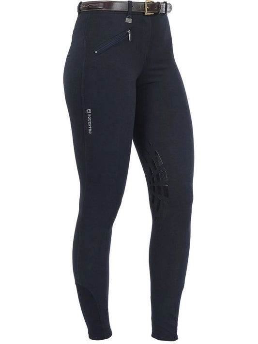 Pantaloni donna modello selene in cotone elasticizzato con grip