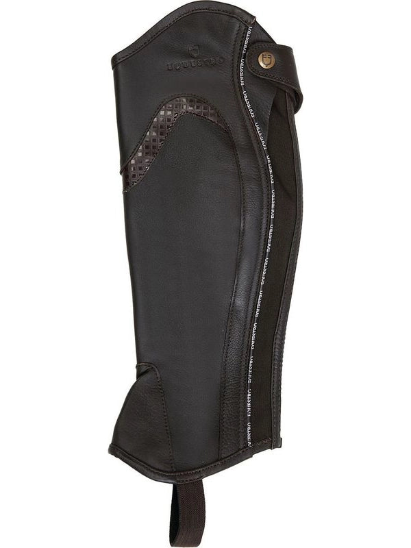 Ghette unisex in cuoio con profilo a contrasto