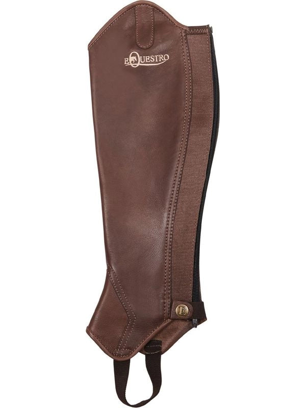 Ghette unisex in cuoio con cerniera posteriore