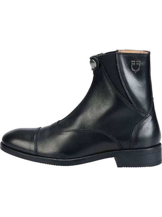 Stivaletti unisex in vitello pieno fiore, zip anteriore