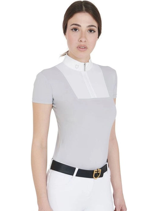 Polo donna da concorso slim fit mezza manica