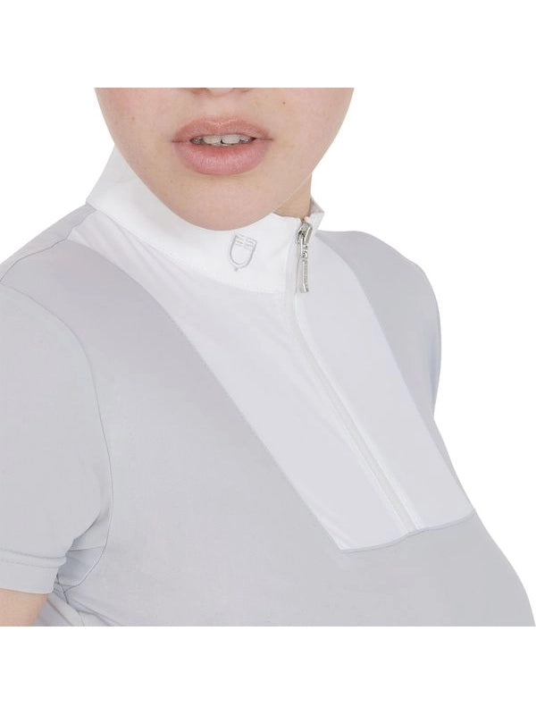 Polo donna da concorso slim fit mezza manica