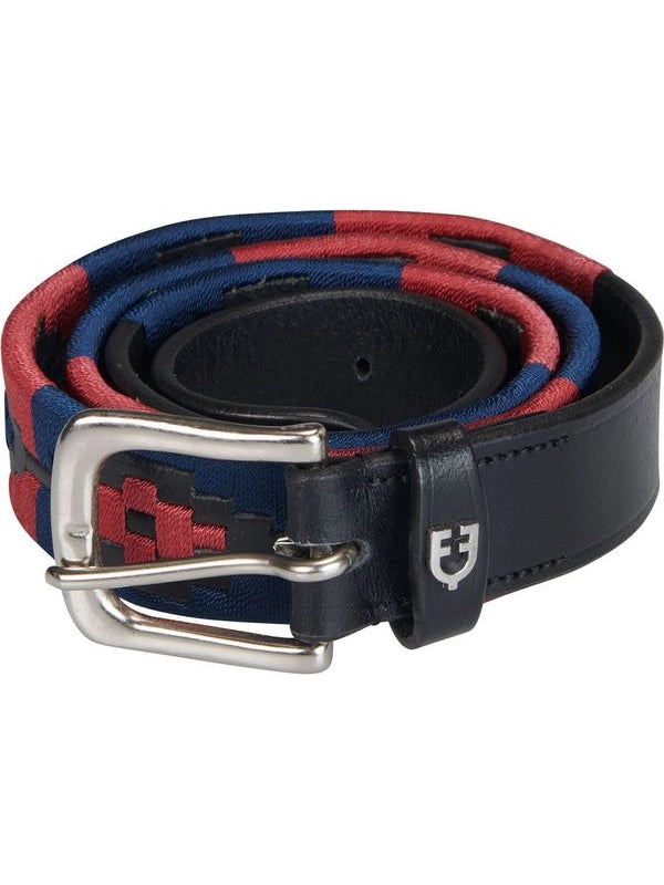 Cintura in cuoio con motivo southwest