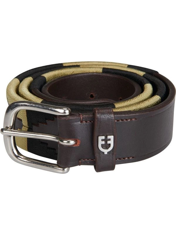 Cintura in cuoio con motivo southwest