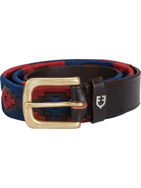 Cintura in cuoio con motivo southwest