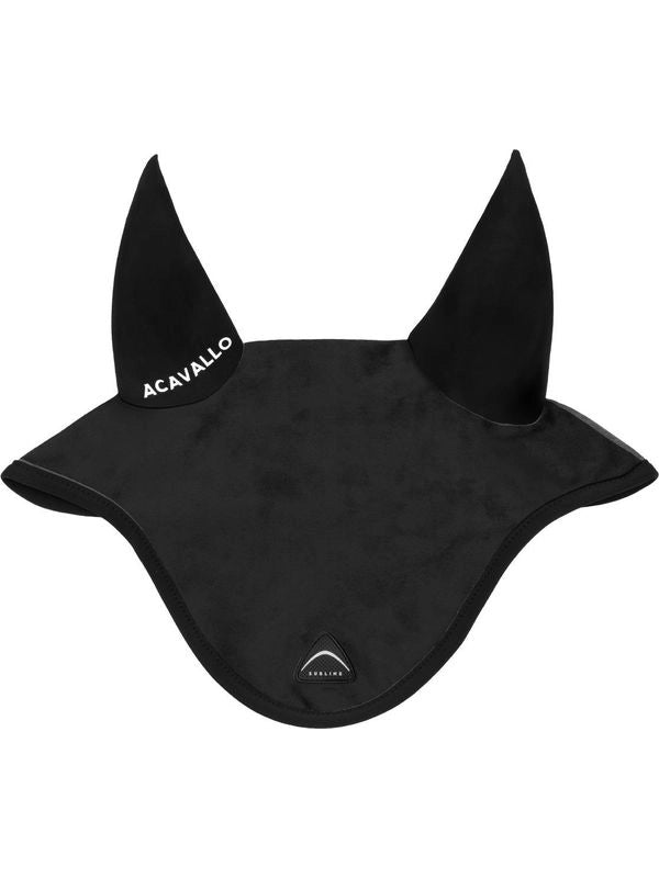 Cuffietta Sublime in camoscio con patch logata in silicone