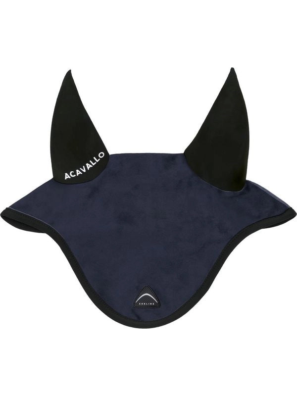 Cuffietta Sublime in camoscio con patch logata in silicone
