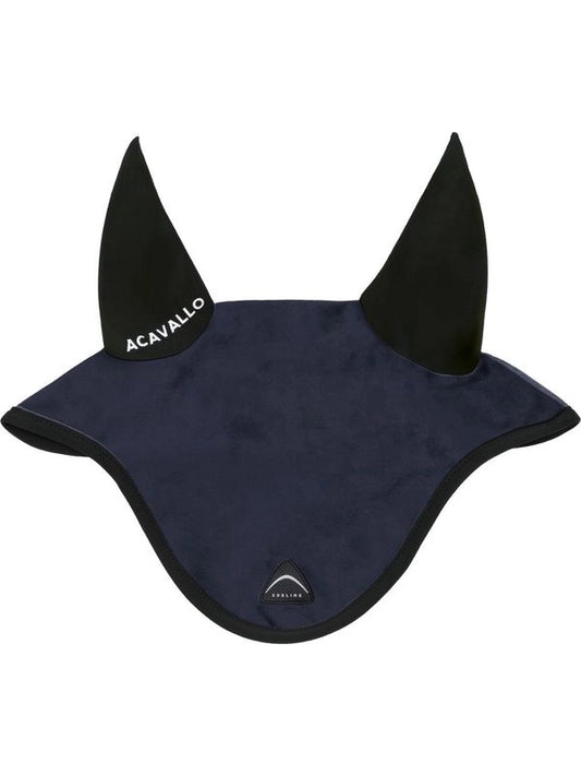 Cuffietta Sublime in camoscio con patch logata in silicone