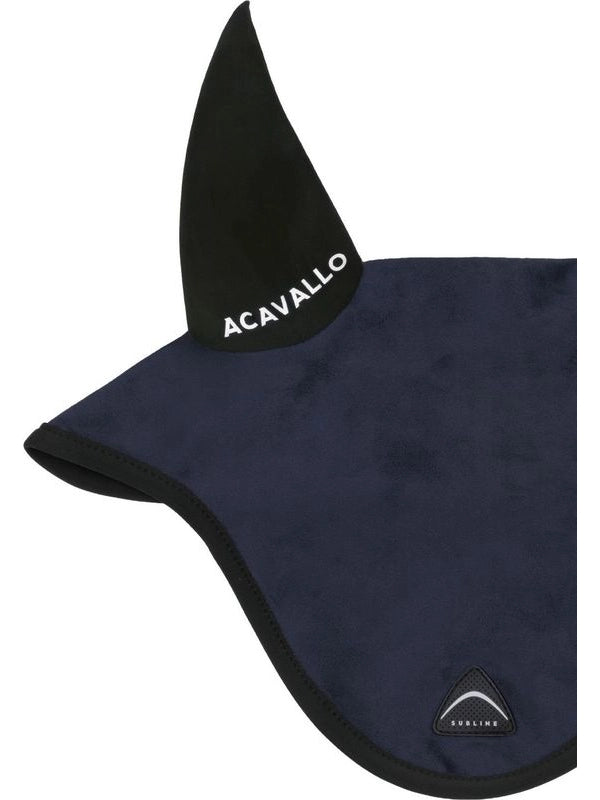 Cuffietta Sublime in camoscio con patch logata in silicone