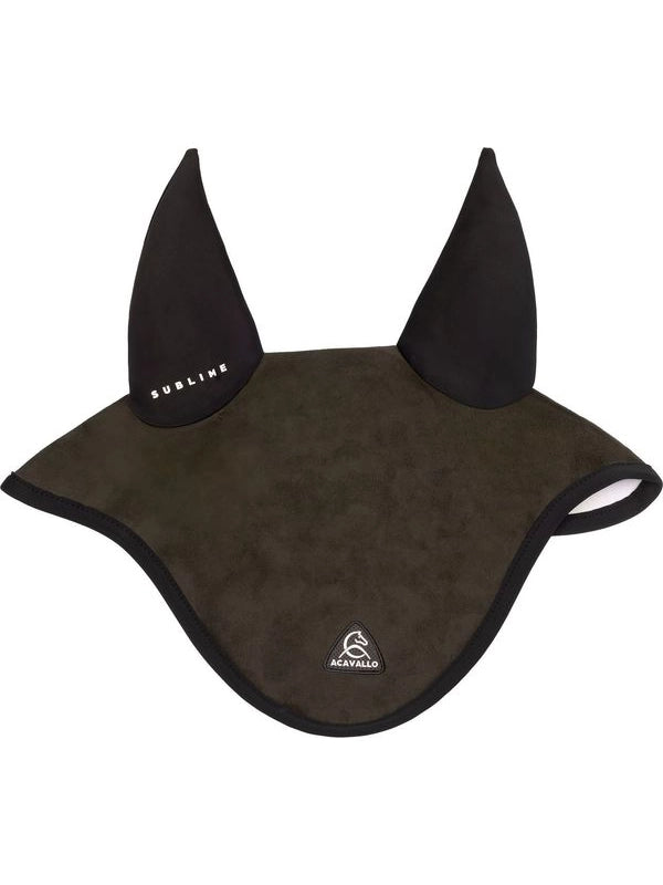Cuffietta in Louvre con patch logata in silicone Sublime