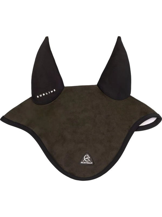 Cuffietta in Louvre con patch logata in silicone Sublime