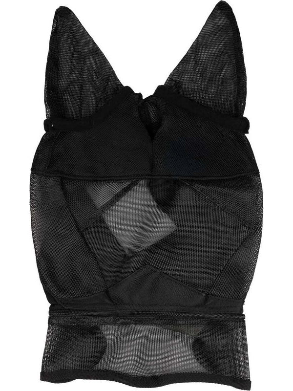 Maschera antimosche pvc c/copriorecchie e zip