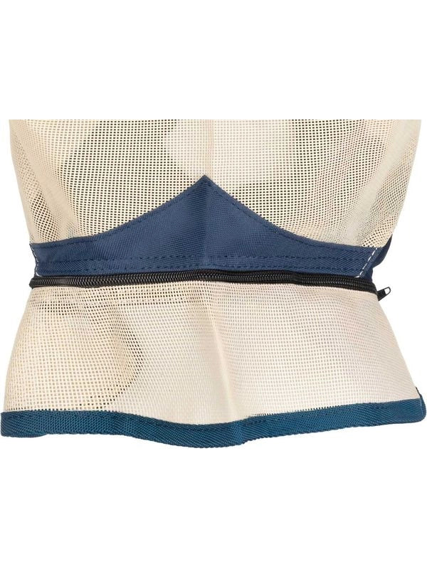 Maschera antimosche pvc c/copriorecchie e zip