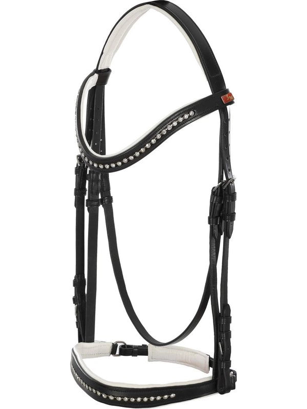 Briglia dressage nose band c/brillantini