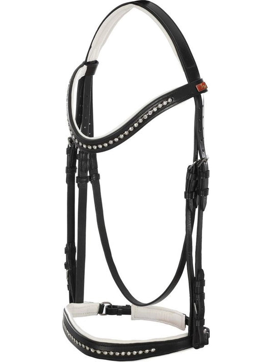 Briglia dressage nose band c/brillantini