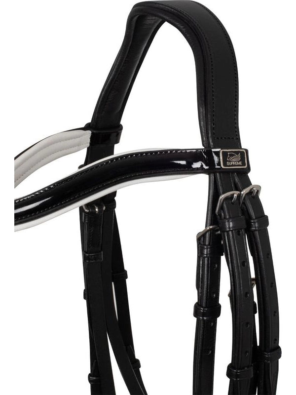 Briglia dressage imbottitura bianca