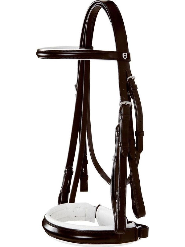 Briglia in cuoio liscio dressage