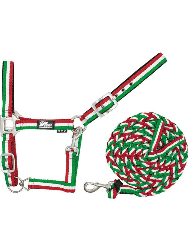 Cavezza nylon tricolore + lunghina