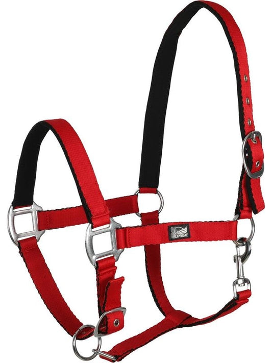 Cavezza nylon supreme imbottitura morbida, nasalina e passante superiore