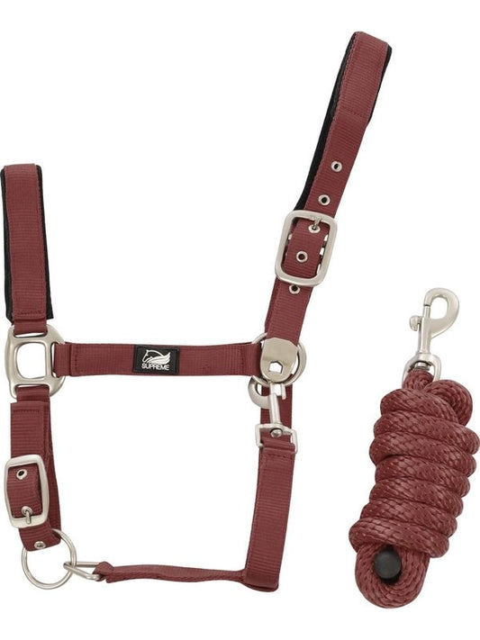 Cavezza in nylon + lunghina intrecciata