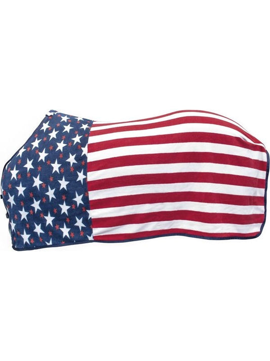 Coperta western in pile antipilling modello chicago usa flag