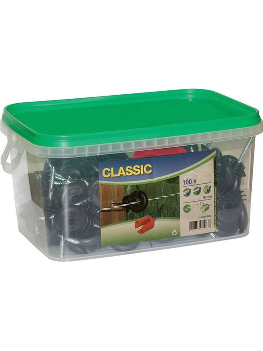 Secchiello kit 100 pz isolatori + supporto avvitatore