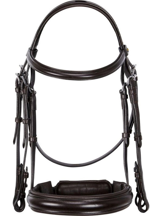 Briglia dressage in cuoio senza redini