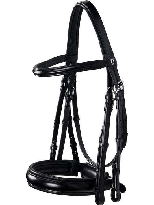 Briglia dressage in cuoio senza redini