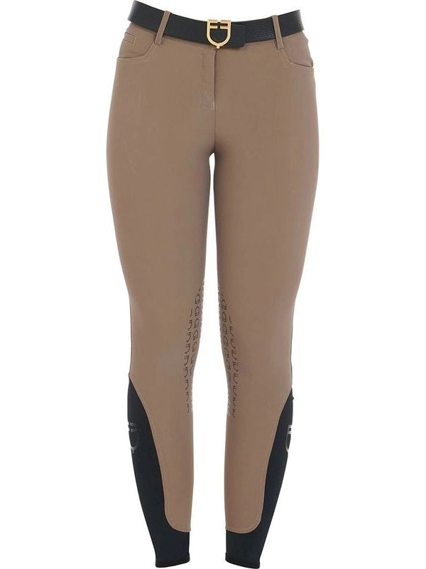 Pantaloni donna slim fit grip con logo Equestro