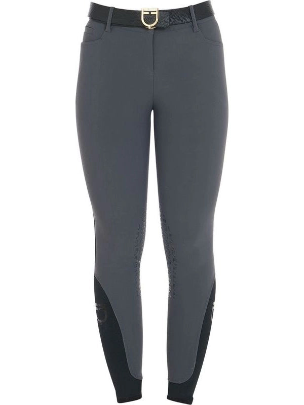 Pantaloni donna slim fit grip con logo Equestro