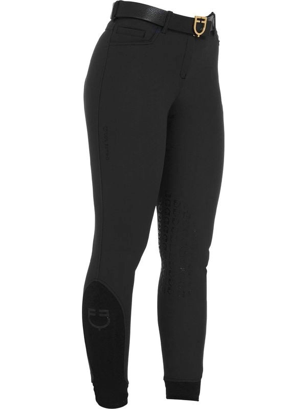 Pantaloni donna slim fit grip con logo Equestro