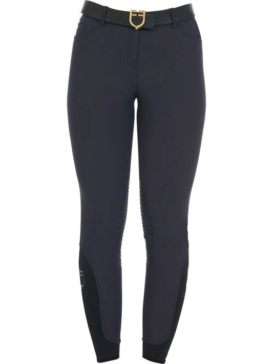 Pantaloni donna slim fit grip con logo Equestro