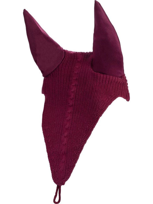 Cuffietta cavallo in maglia con laccetto al chiudibocca