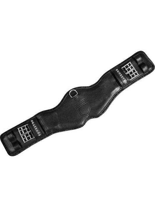Sottopancia dressage sagomato in cuoio con logo inciso