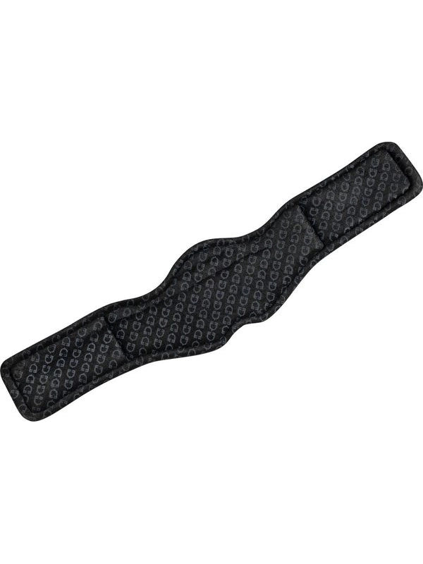 Sottopancia dressage sagomato in cuoio con logo inciso