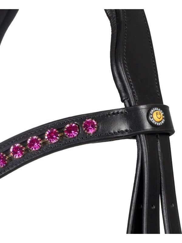 Testiera anatomica con strass fucsia