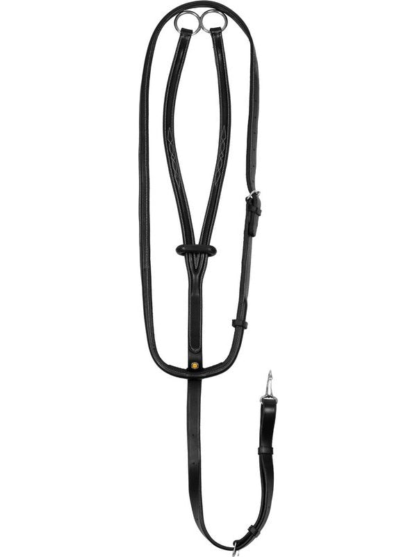 Martingala a collier con cuciture a contrasto