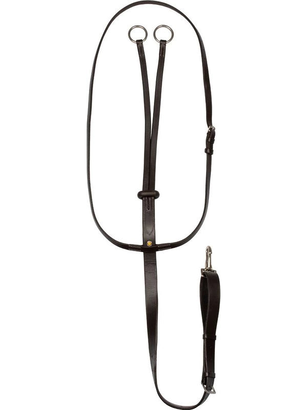 Martingala a collier con cuciture argento