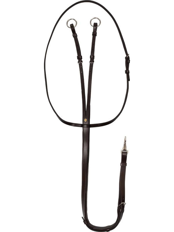 Martingala in pelle cuciture argento