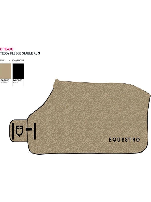 Coperta da scuderia in pile teddy