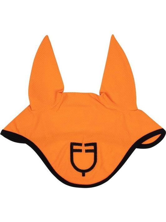 Cuffietta in tessuto traforato con logo
