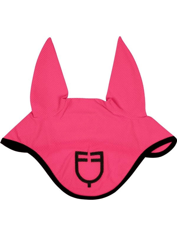Cuffietta in tessuto traforato con logo