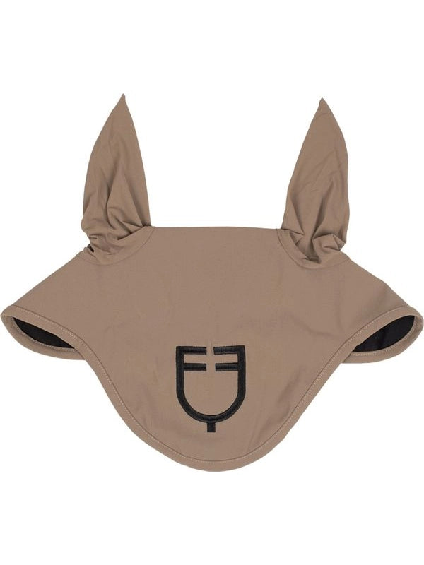 Cuffietta in tessuto tecnico elasticizzato con logo