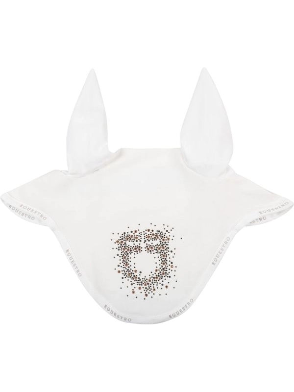 Cuffietta in tessuto tecnico con logo glitter