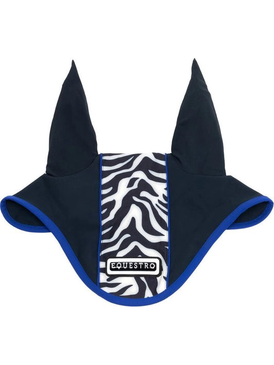 Cuffietta in tessuto tecnico con fascia centrale zebrata