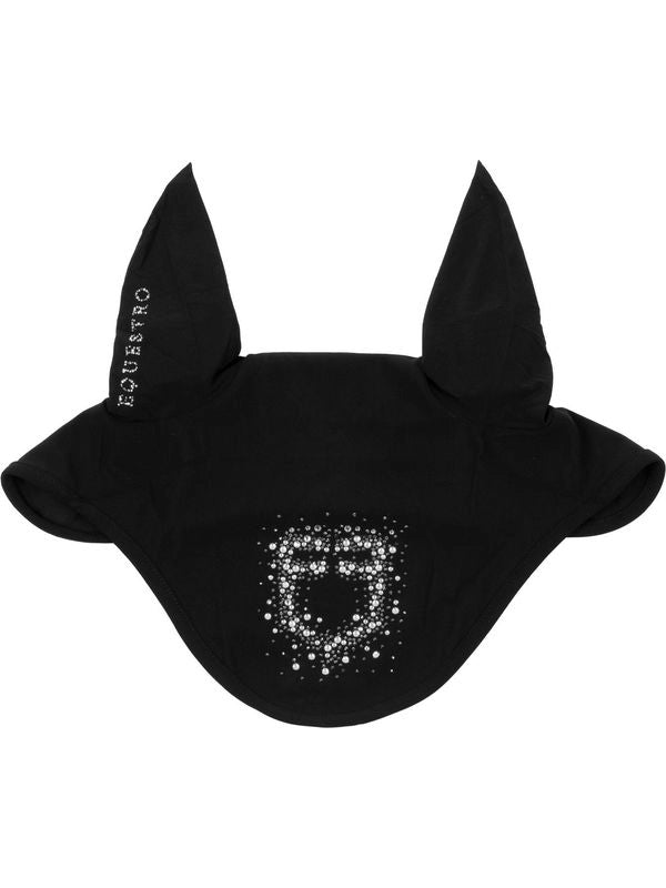 Cuffietta in tessuto tecnico con logo glitter
