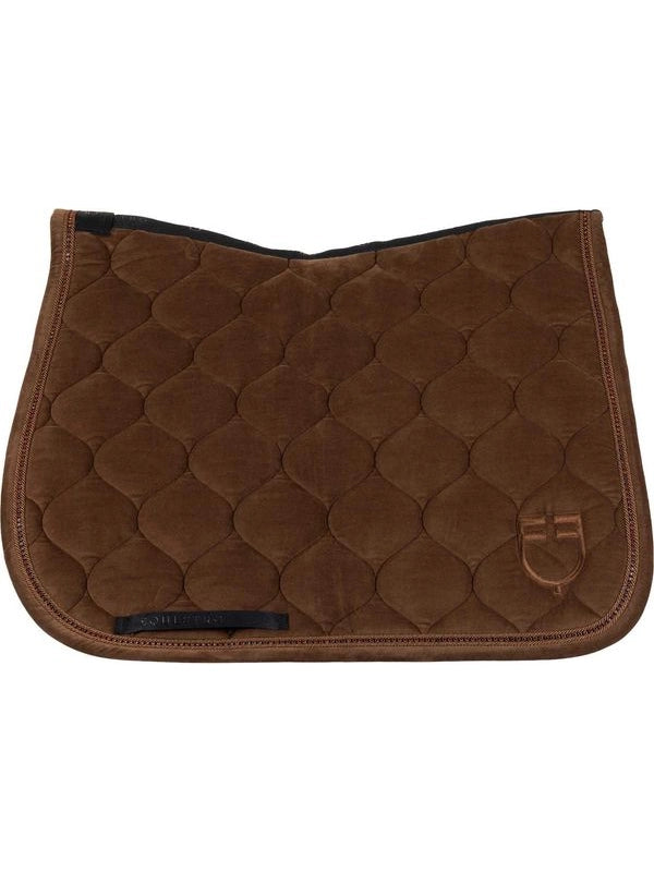 Sottosella da dressage effetto scamosciato con strass