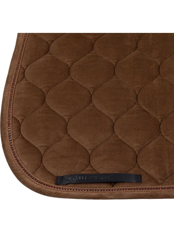 Sottosella da dressage effetto scamosciato con strass
