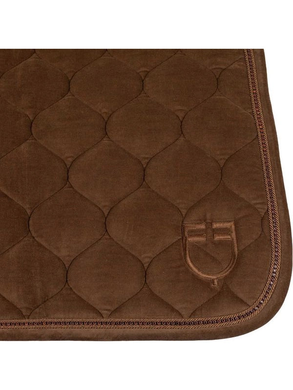 Sottosella da dressage effetto scamosciato con strass