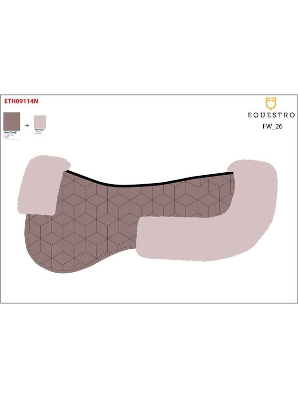 Compensatore in tessuto tecnico e montone con trapuntatura a cubi